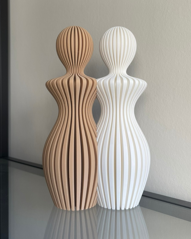 Koppelbeeld vrouw & vrouw – Latte/Melkwit