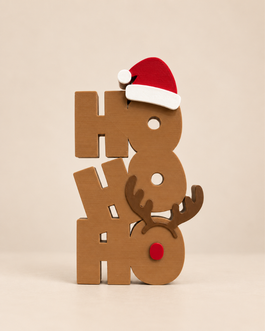 HO HO HO β Lichtbruin/Donkerbruin/Rood/Melkwit