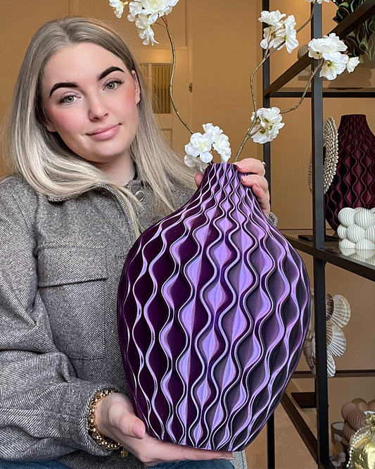 Vaas Donna – Paars/Zwart