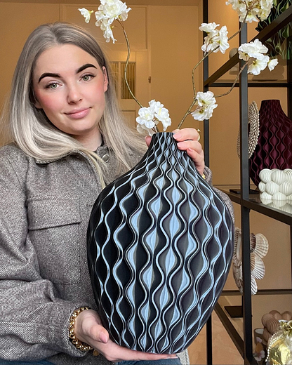 Vaas Donna – Paars/Zwart