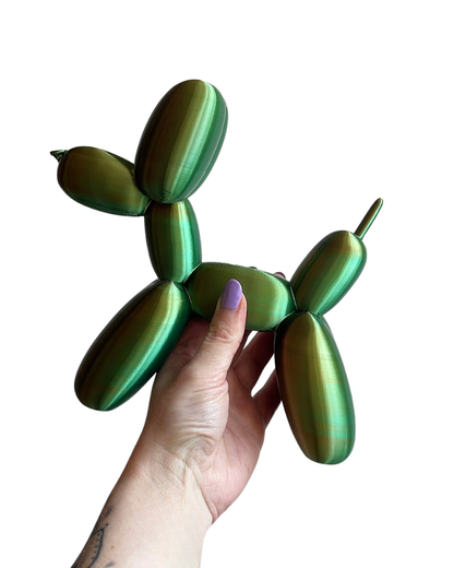 Ballonhondje – Goud/Groen/Zwart