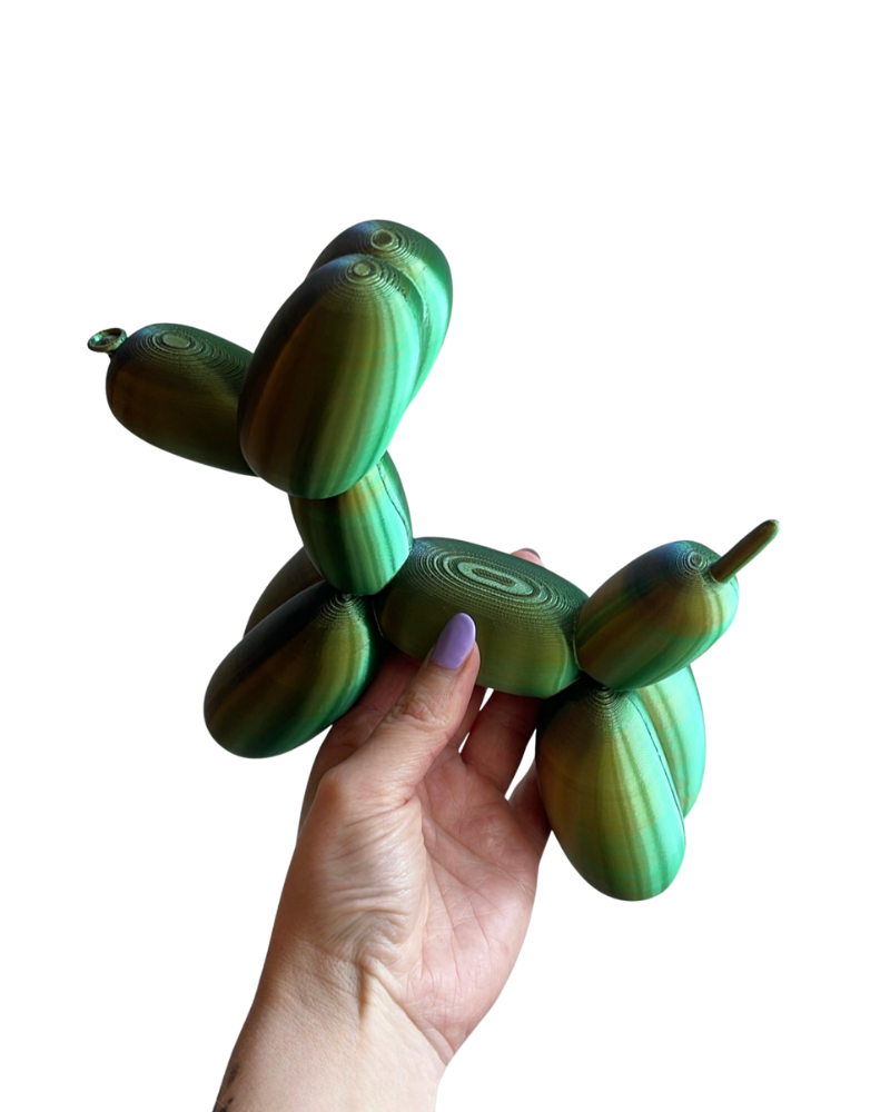 Ballonhondje – Goud/Groen/Zwart