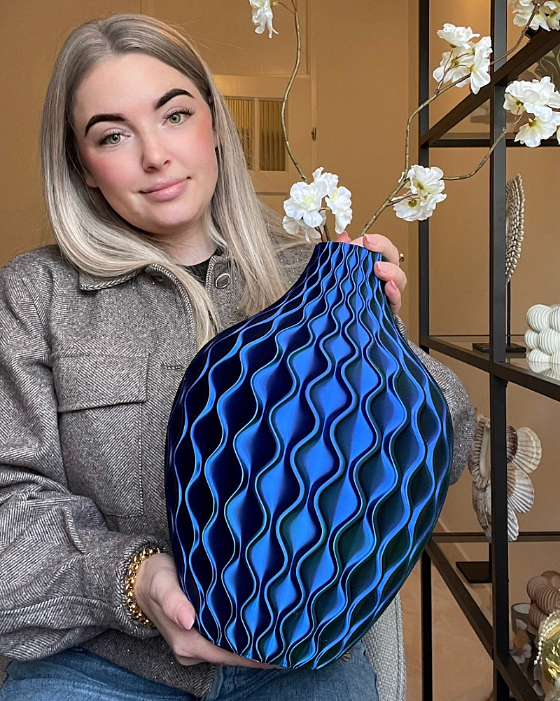 Vaas Donna – Blauw/Groen