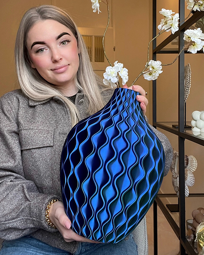 Vaas Donna – Blauw/Groen