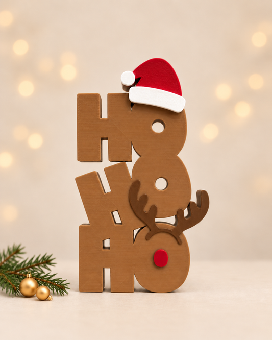 HO HO HO – Lichtbruin/Donkerbruin/Rood/Melkwit