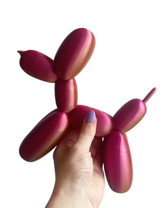 Ballonhondje – Magenta/Goud
