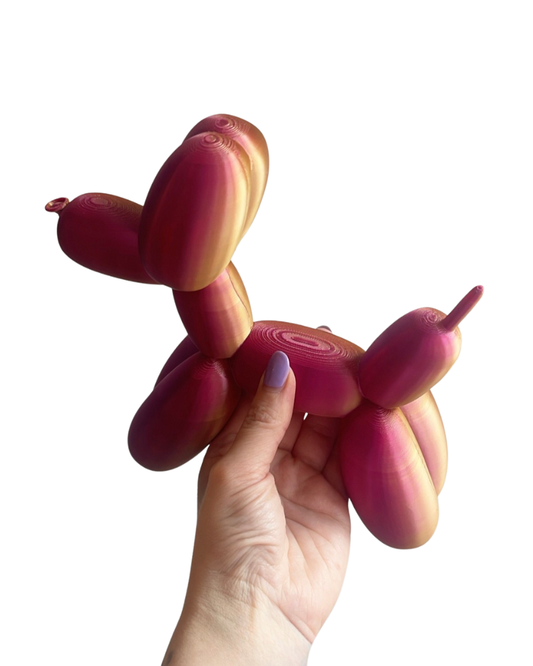 Ballonhondje – Magenta/Goud