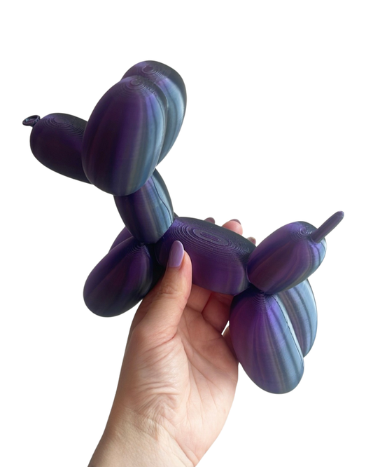 Ballonhondje – Paars/Zwart